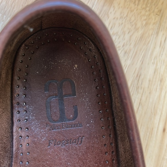 Allen Edmonds Flagstaff Brown Pebbled Leather Penny Loafer Vibram Size 1… - Picture 9 of 12